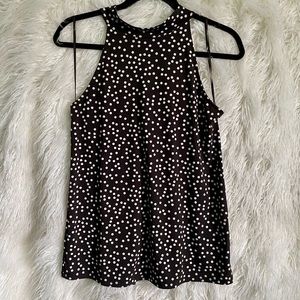 Banana Republic Brown Polka Dot Halter Top